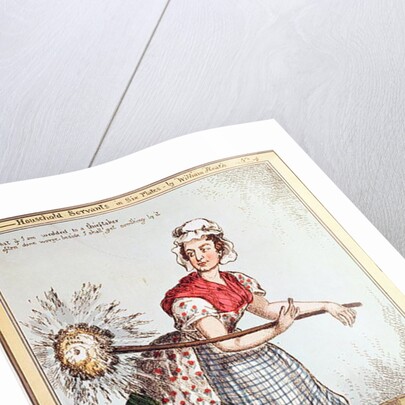 Robertena Peelena the Maid of All Work, no. 4 from the series 'Household Servants', published in 1829 by William Heath