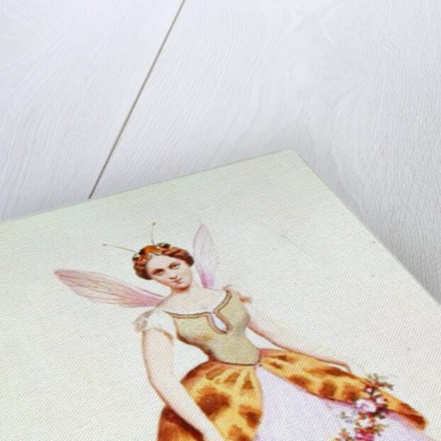 Girl in a bee costume, the Bonaparte emblem, as worn at a fancy dress party given by Napoleon III and Empress Eugenie, 9th February 1863 by French School