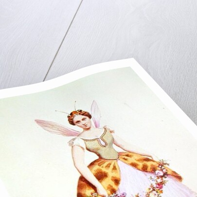 Girl in a bee costume, the Bonaparte emblem, as worn at a fancy dress party given by Napoleon III and Empress Eugenie, 9th February 1863 by French School