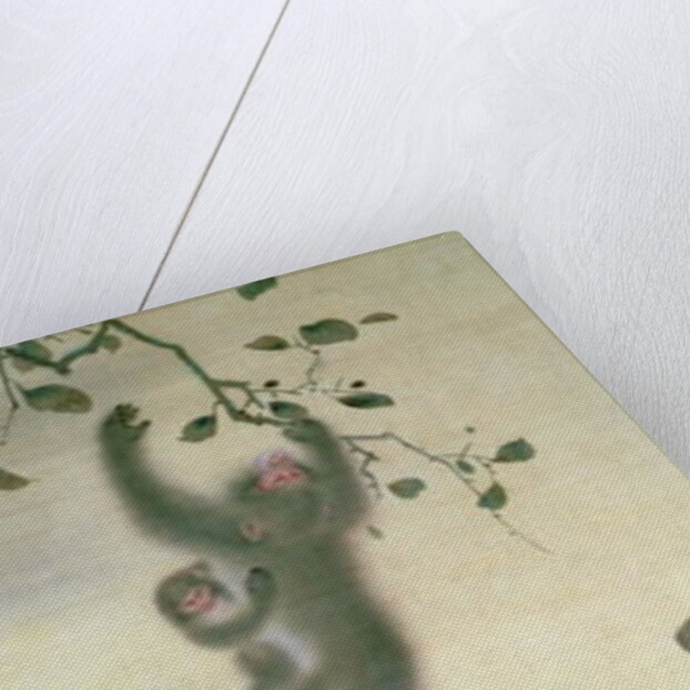 Family of Monkeys in a Tree by School Japanese