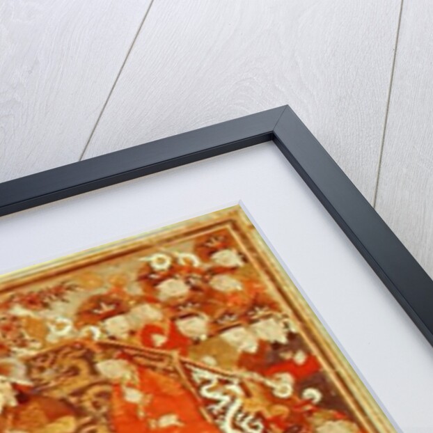 Ms. Supp. Pers. 1113 f.126v Genghis Khan and his wife Bortei enthroned before courtiers, folio from a book called Jami' al Tawarikh by Rashid ad-Din by Persian School