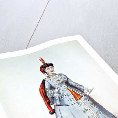 Hortense Schneider in the title role of Offenbach's operetta 'La Grand Duchesse de Gerolstein' by French School