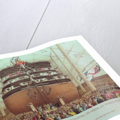 Launch of H.M.S. Royal Albert, Screw Steamer, 131 Guns, at Woolwich, May 13th 1854 by English School