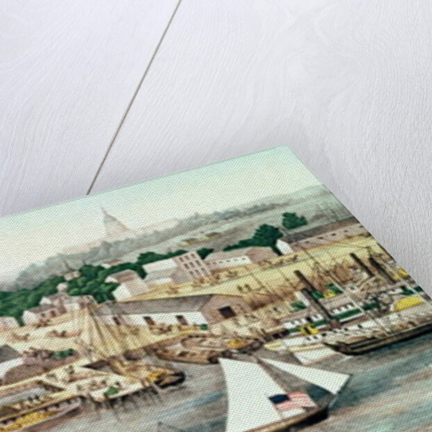 Bird's Eye View of Sixth Street Wharf, Washington D.C, published by Charles Magnus, 1863 by American School