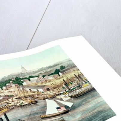 Bird's Eye View of Sixth Street Wharf, Washington D.C, published by Charles Magnus, 1863 by American School