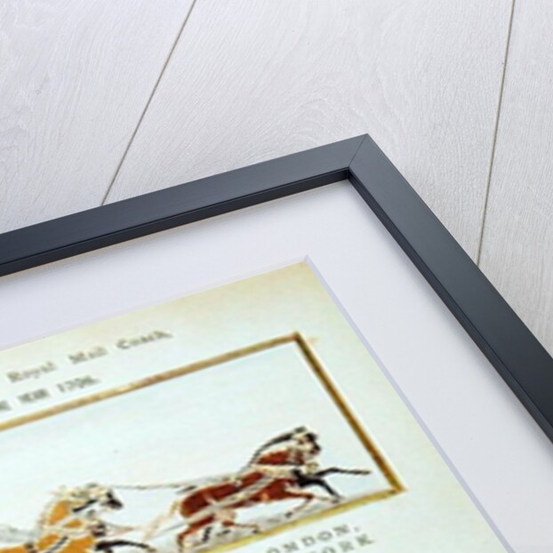 The 'London and York' Royal Mail Coach and Stephenson's 'Triumph', woven for the York Exhibition, 1879 by English School