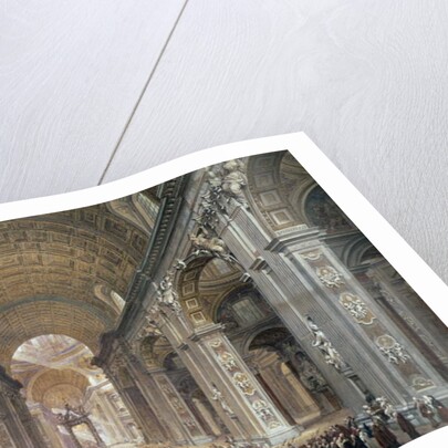 Interior of St. Peter's, Rome, 1867 by Louis Haghe