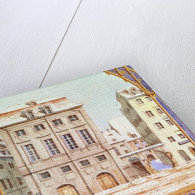 The Leipzig Gewandhaus with a piece of music by Felix Mendelssohn by German School