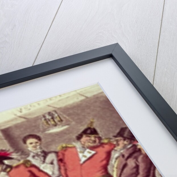 The Occupation of Paris, 1814. English Visitors in the Palais Royal by English School