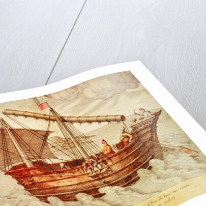 A Chinese Junk by Johannes Baptista van the Younger Doetechum