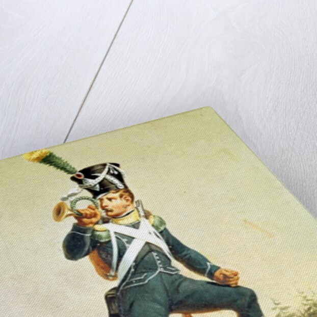 Light Infantry Ensign, 1811 by English School