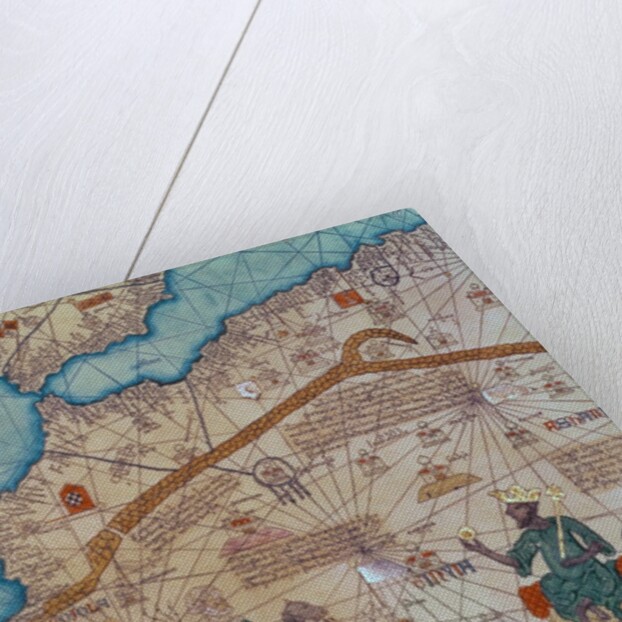 Detail of a copy of Mansa Musa by Abraham Cresques