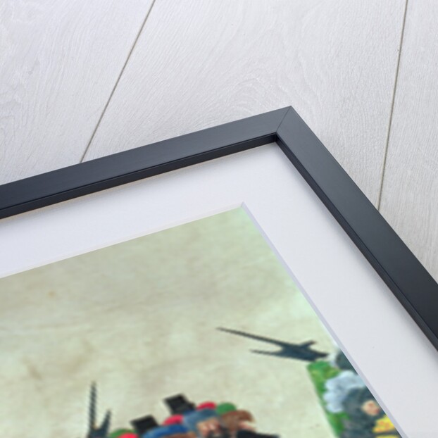 Halberdiers of Maximilian I guarding French prisoners by Austrian School