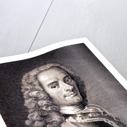 Francois Marie Arouet de Voltaire by Maurice Quentin de la Tour