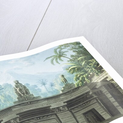 Set design for Act I Scene xv of 'The Magic Flute' by Wolfgang Amadeus Mozart by Karl Friedrich Schinkel