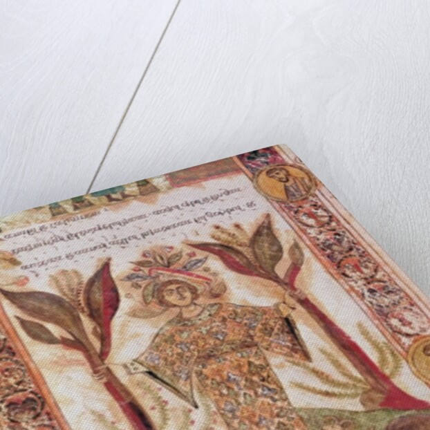 Tellus, from Exultet I, c.1030 by Italian School