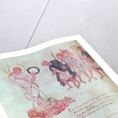 Fol.15.083 from the Psychomachia by Prudentius by School French