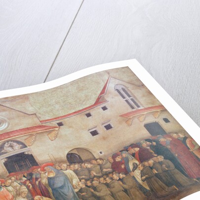 Consecration of the New Church of St. Egidio by Pope Martin V, September 1420, 1430s by Bicci di Lorenzo