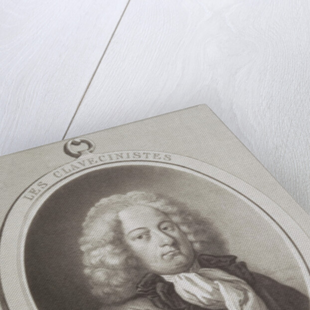Portrait of George Frederick Handel frontispiece of a music score by French School