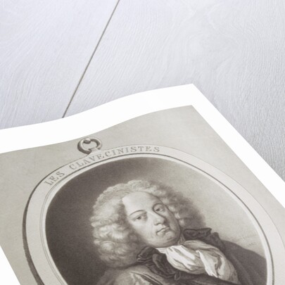 Portrait of George Frederick Handel frontispiece of a music score by French School
