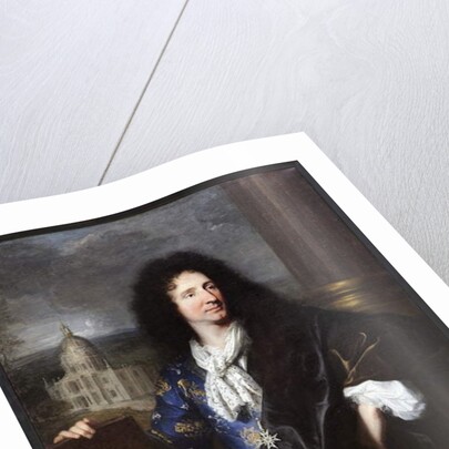 Portrait of Jules Hardouin Mansart by Hyacinthe Francois Rigaud