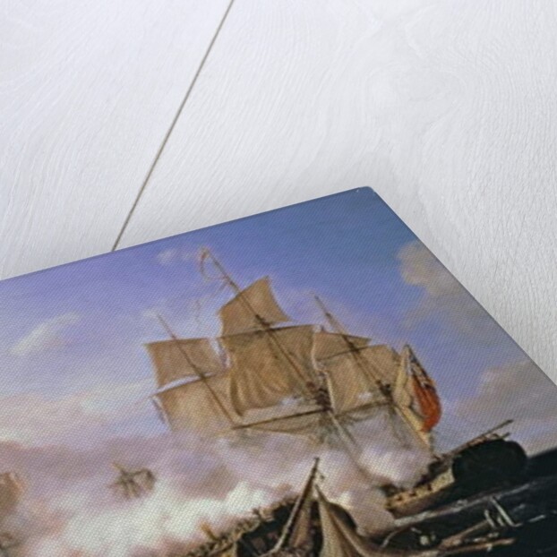 Battle Between the Frigate 'Pomone' and the English Frigates 'Alcestis and Active', 29 November 1667, 1811 by Pierre Julien Gilbert