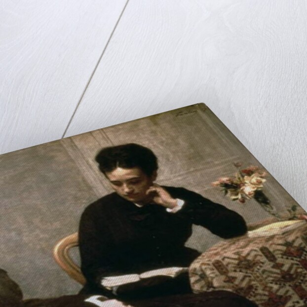 Reading, 1877 by Ignace Henri Jean Fantin-Latour