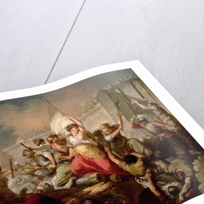 Jeanne Hachette at the Siege of Beauvais in 1472, 1778 by Jean Jacques Francois Le Barbier