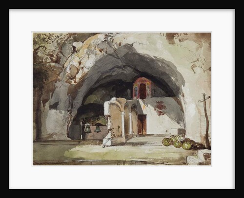 Ruins of the church of Santa Maria dell'Olearia, Maiori, with additions by Princess Maria Annuzuata di Borbone by Giacinto Gigante