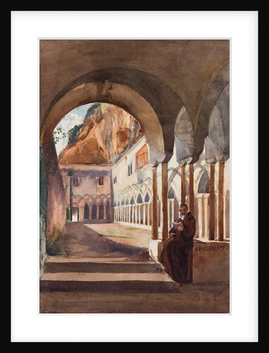 Cloisters at Amalfi, with additions by Prince Luigi Maria di Borbone, 1855 by Giacinto Gigante