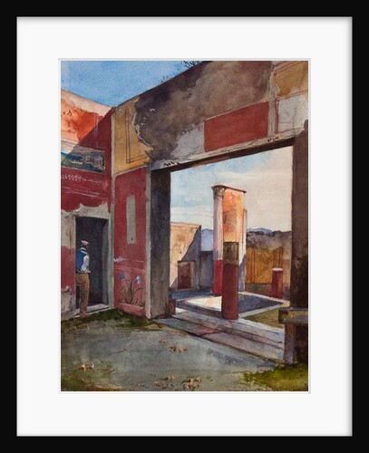 The House of Castor and Pollux in Pompeii with an official guide, with additions by a Borbone pupil by Giacinto Gigante