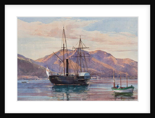 Gaeta: a steam frigate by Giacinto Gigante