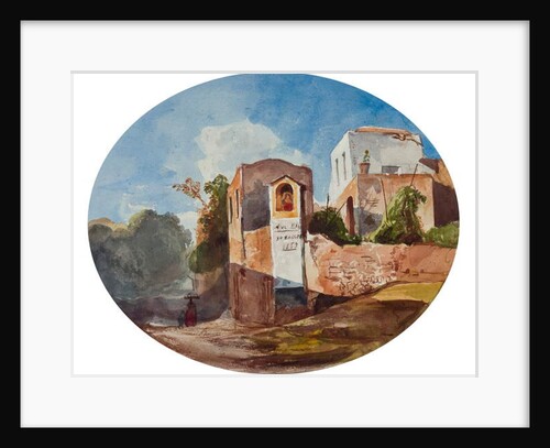 Roadside shrine, with additions by a Borbone pupil, 1853 by Giacinto Gigante