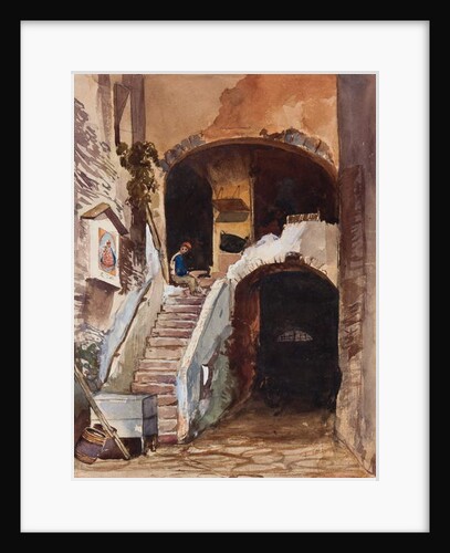 Neapolitan house, with additions by a Borbone pupil by Giacinto Gigante