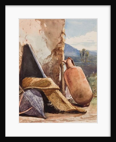 Baskets and amphora, with additions by Prince Alfonso Maria di Borbone by Giacinto Gigante