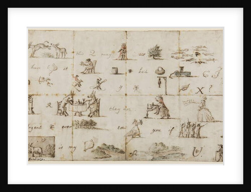 Pictogram letter by Henry William Bunbury