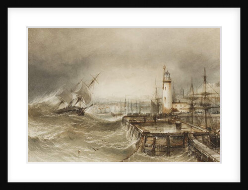 The Entrance to Scarborough Harbour by Henry Barlow Carter