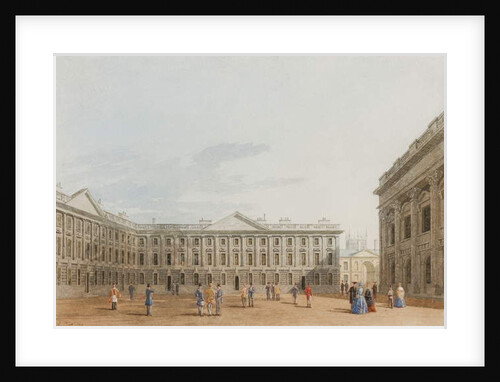 Peckwater Quad looking East, Christ Church, Oxford, 1850 by George Pyne