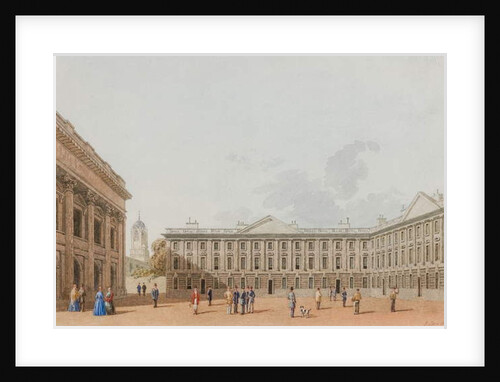Peckwater Quad looking West, Christ Church, Oxford, 1850 by George Pyne