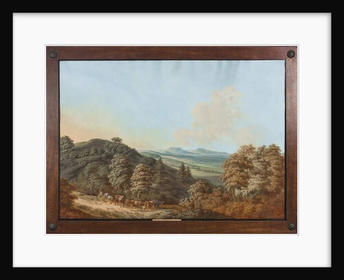 Coburg or Thuringia: 'Bei Coburg nach den Gleichens bergen hin', c.1800 by Johann Rauscher