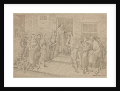 Vote For..., Street Altercation, Birmingham, 1934 by Osmund Caine