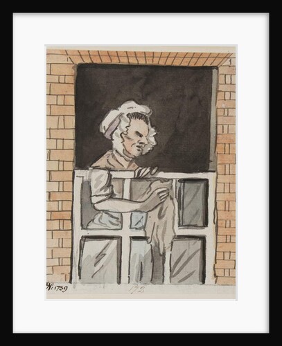 Maid cleaning window, 1789 by John Nixon
