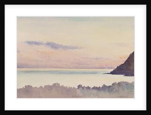 San Remo, 4.55 p.m. 7th November, 1877 by George Douglas Tinling