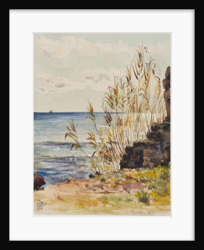 At San Remo looking over the Mediterranean, 10th January 1878 by George Douglas Tinling