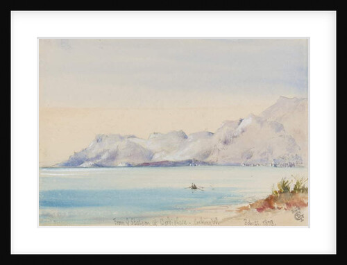 From ye station at Bordighera, looking West, 25th February 1878 by George Douglas Tinling