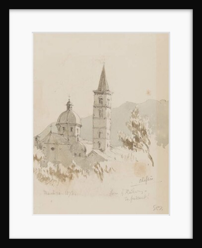 Alassio, from ye Railway, En Passant!, 12th March 1878 by George Douglas Tinling