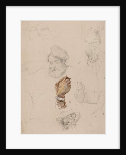 A page of studies by George Cattermole