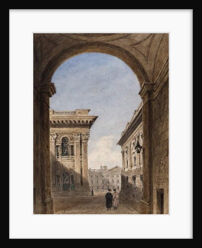Canterbury Gate and Christ Church Quad, Oxford, 1833 by Joseph Murray Ince
