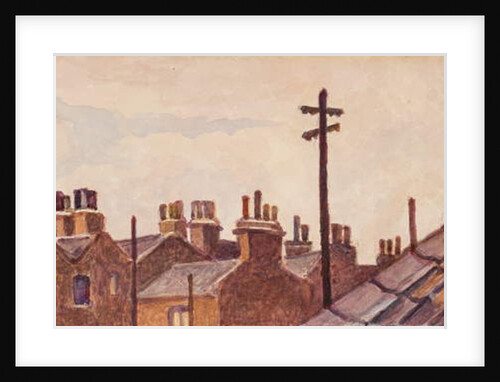 Roof-tops from Rounton Road, c.1930 by Henry Silk
