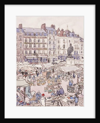Place Nationale, Dieppe, c.1910 by Douglas Fox Pitt
